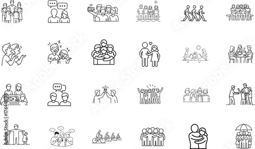 Friendship together relationship happiness icon