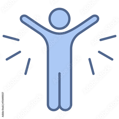 Confidence Blue Icon