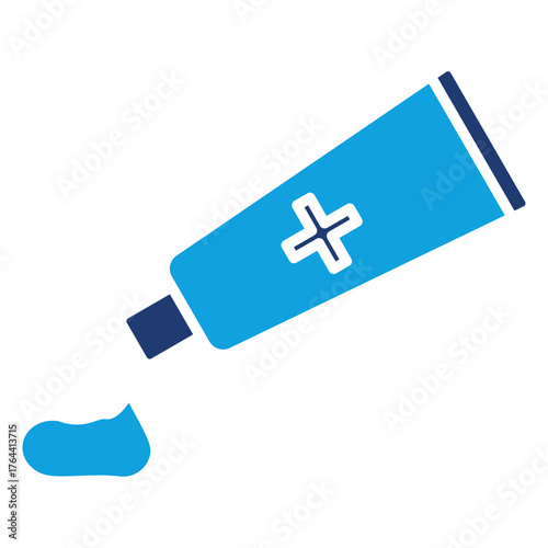 Ointment Flat Blue Icon