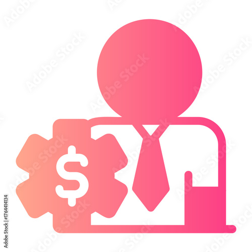 financial advisor gradient icon