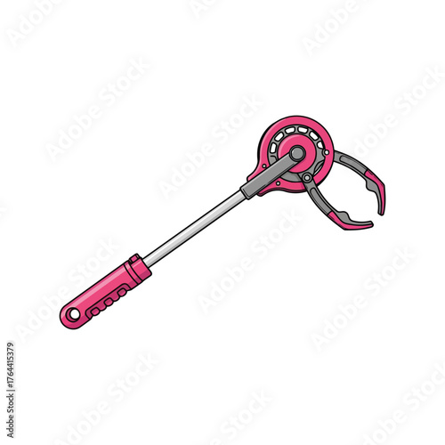Adjustable plumbing tool for pipe fitting and plumbing maintenance tasks vector