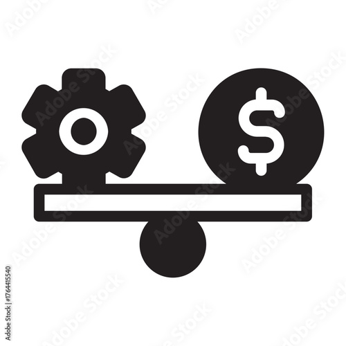 leverage glyph icon