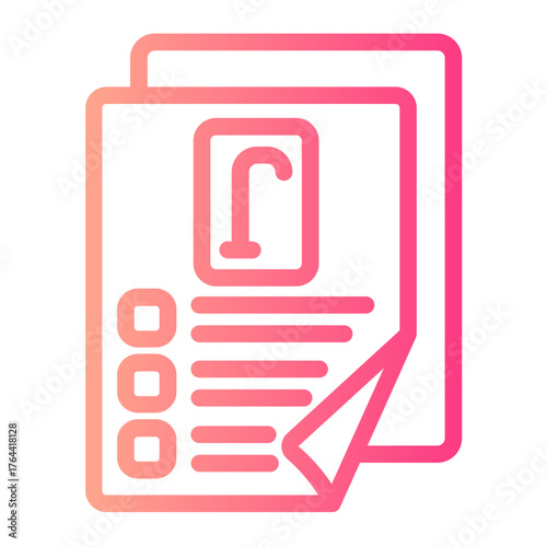 retirement planning gradient icon