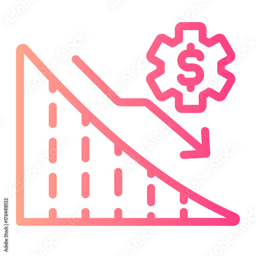 loss gradient icon
