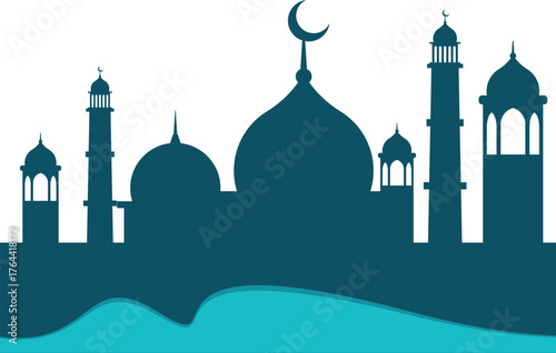 taj mahal vector illustration