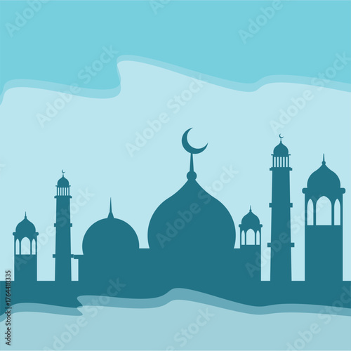 taj mahal vector illustration