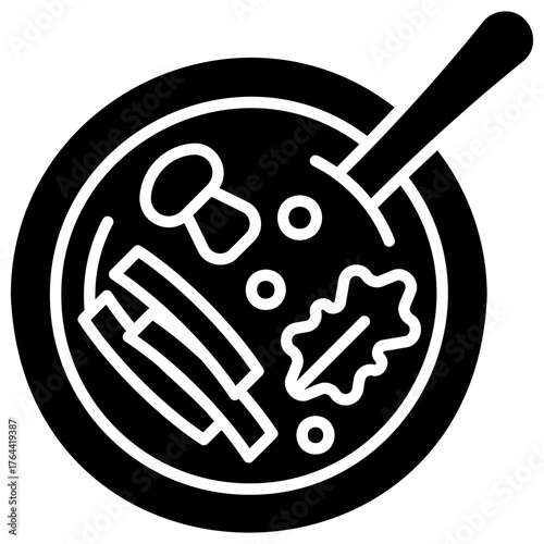 Hot Soup vector icon. Food and beverage icon solid style. perfect use for logo, presentation, website, and more. modern icon design glyph style