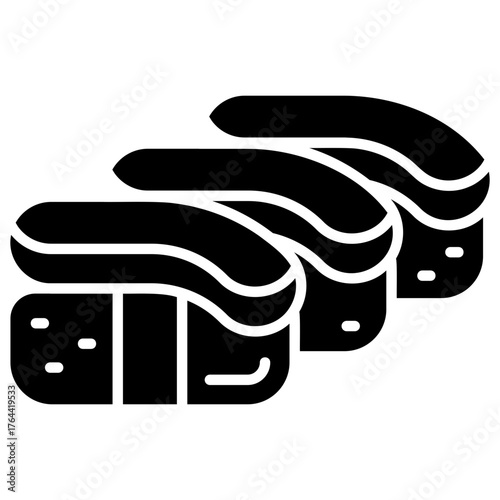 Sushi vector icon. Food and beverage icon solid style. perfect use for logo, presentation, website, and more. modern icon design glyph style