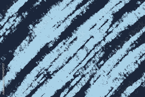 Abstract vector background with light blue brush strokes on navy. Diagonal textured design with rough, expressive lines for modern, minimal, and creative compositions.