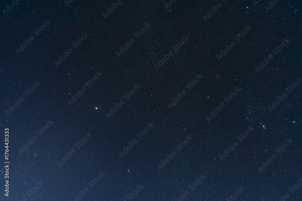 Fototapeta premium Vast Dark Night Sky Filled with Countless Stars and Bright Celestial Objects
