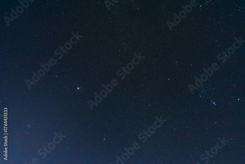 Vast Dark Night Sky Filled with Countless Stars and Bright Celestial Objects