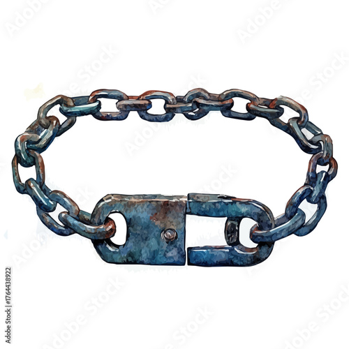 watercolor of Waist Chain, vector, isolated on a white background.