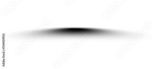 Soft Elliptical Drop Shadow PNG, Horizontal Shadow Under Object Overlay, Realistic Floating Object Shadow Effect