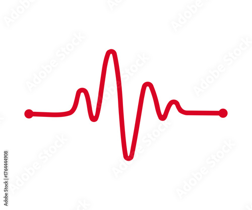 Heart rate graph. Heart beat line. Ecg icon wave. Heart rate pulse, icon medicine. Audio sound radio wave amplitude spikes vector design and illustration.