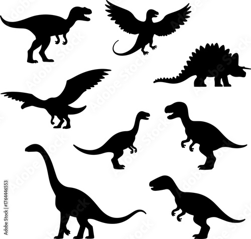Dinosaur Silhouette Collection Bundle
