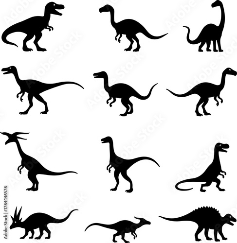Dinosaur Silhouette Collection Bundle