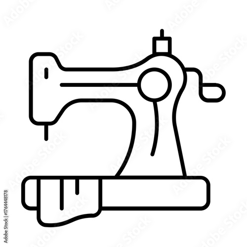 dressmaker icon with thin style