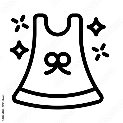 new clothes icon with line style