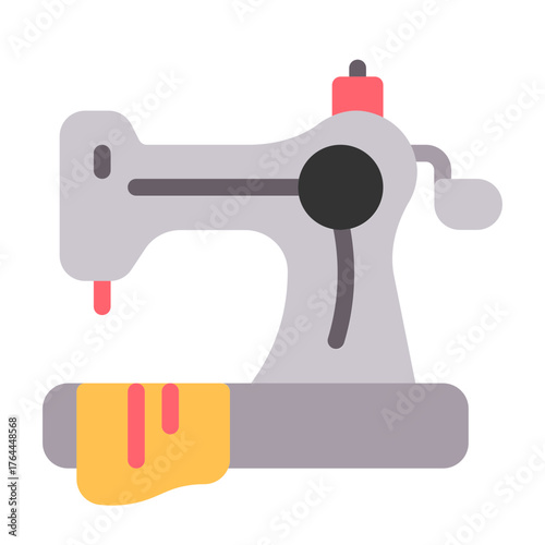 dressmaker icon with flat style
