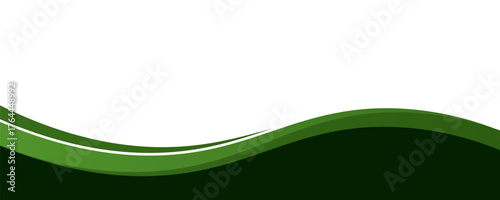 Modern green background. Graphic design pattern background template with dynamic wave shapes.