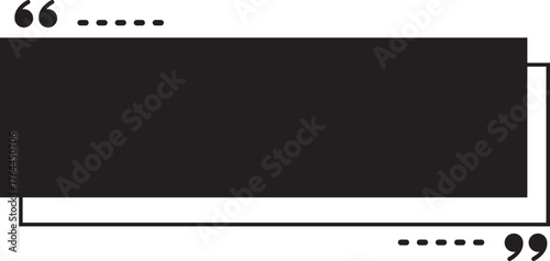 Silhouette of Quote Geometric Frame. Vector Illustration.