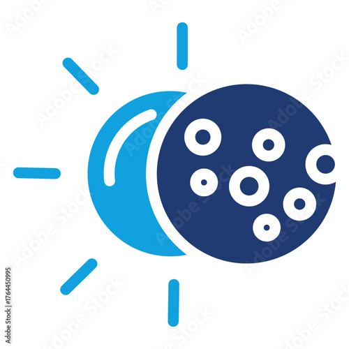 Eclipse Flat Blue Icon