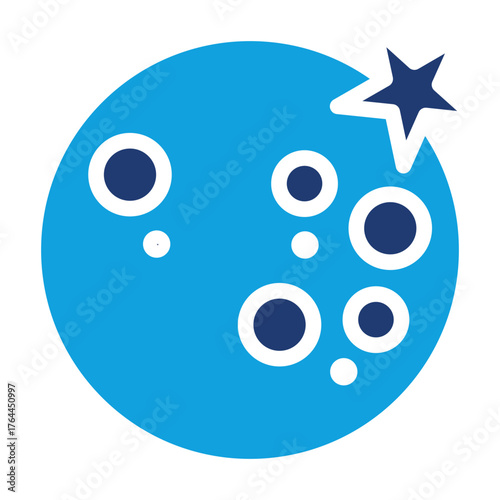 Fullmoon Flat Blue Icon