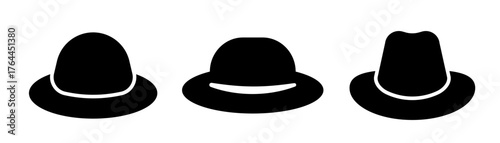 Hat flat vector. Hat icons set . Hat logo