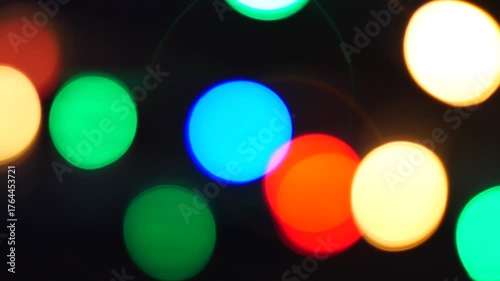 The Bokeh footage for Background or celebration holiday time concept