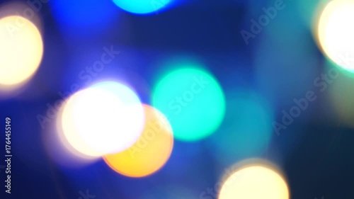 The Bokeh footage for Background or celebration holiday time concept