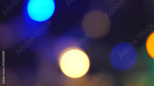 The Bokeh footage for Background or celebration holiday time concept