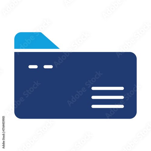 Folder Flat Blue Icon
