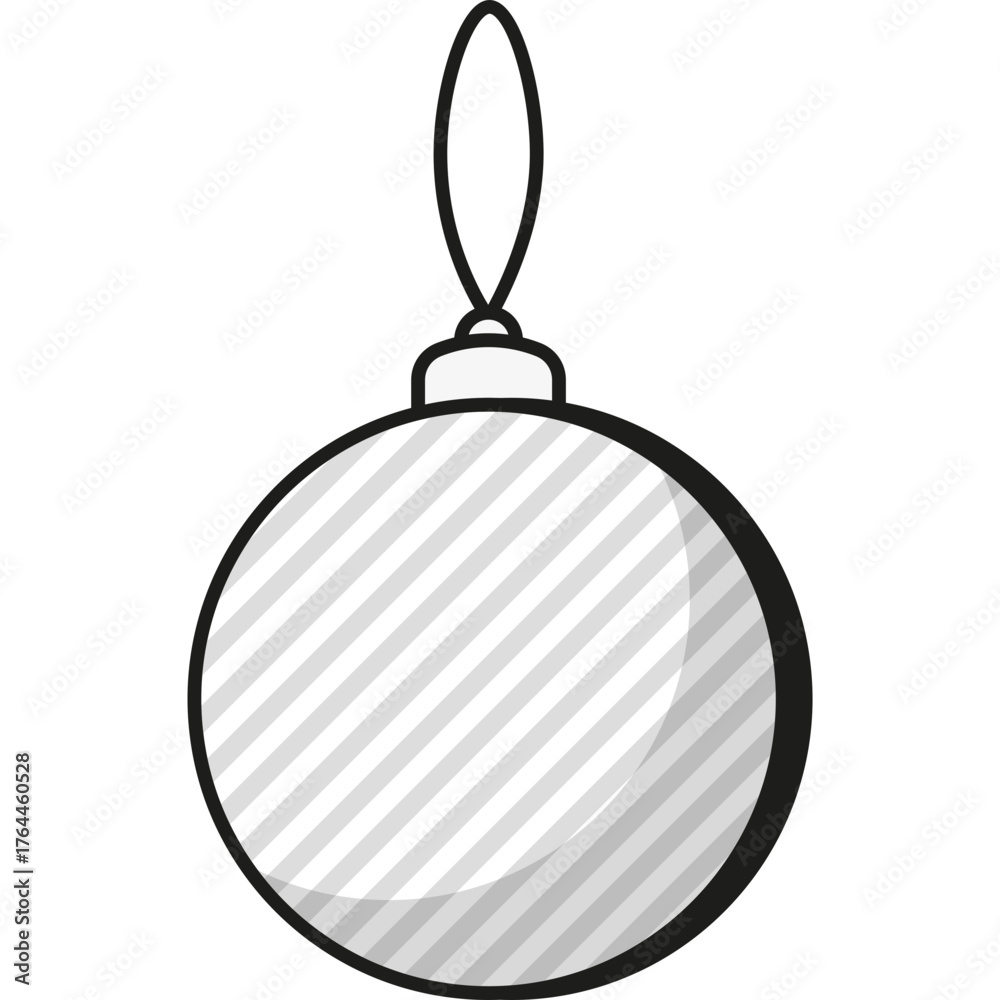 Fototapeta premium Christmas Ball Icon