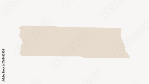 Beige brush stroke collage element vector