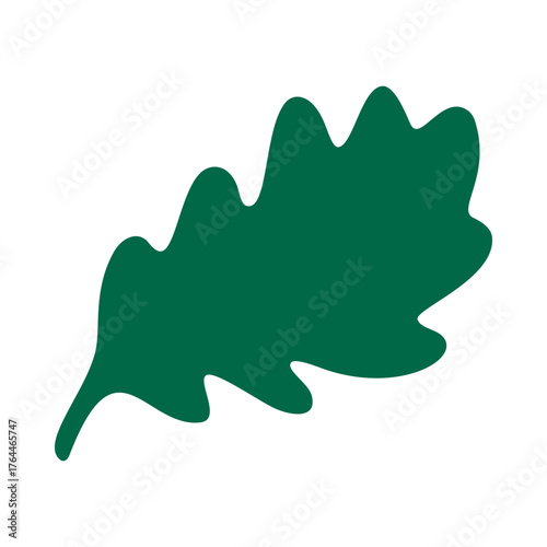 Twisted Oak Tree Leaf Green Icon