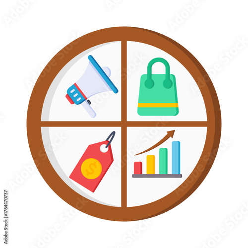 Marketing Mix Icon