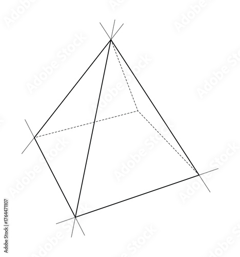 Geometric Pyramid Sketch
