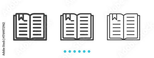 Learning Icon. Thin line icon vector