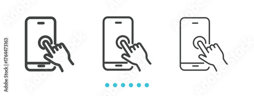 E-learning Icon. Thin line icon vector