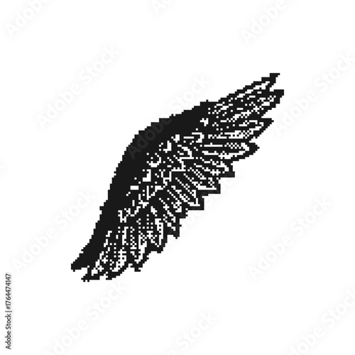 wing pixel art dystopia
