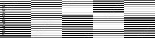 Repeating fading parallel lines background black white color. Gradation lines pattern vector. Doppler effect wallpapper. Gradient striped halftone texture backdrop 10 eps