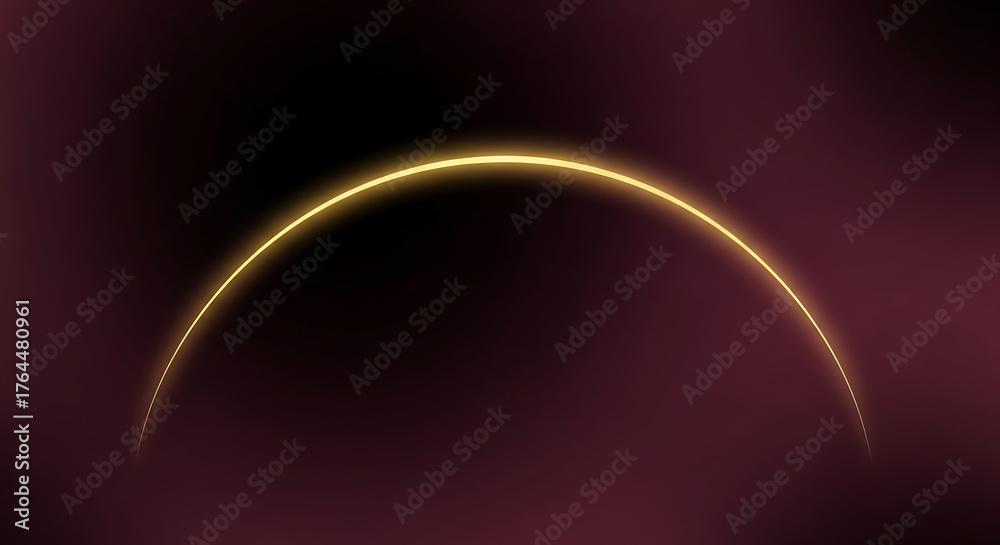 Obraz premium shining golden curve