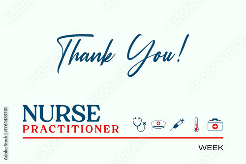 Nurse Practitioner Week holiday concept vector