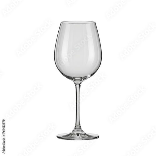 Empty Wine Glass isolated transparent background