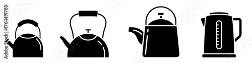 Adobe Illustrator ArtworkKettle icon vector set. Teapot illustration sign collection. Pot symbol. Teakettle logo.