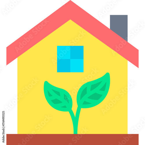 vector icon House, Eco House, Renewable Energy, Eco Friendly, Ecology, Sustainable