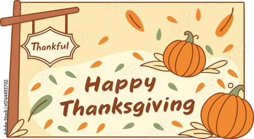Warm wishes this Thanksgiving, celebrate gratitude with pumpkins, leaves, and thankful messages for festive autumn holidays and family gatherings