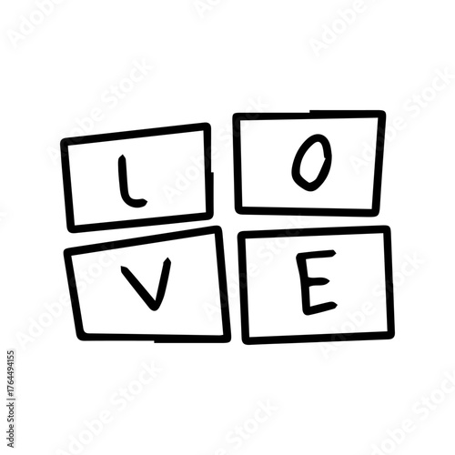 handrawn trend. lolipop candy, ul, sky, love, heart, urger, envelope, arrow, balloon. isolated on white background