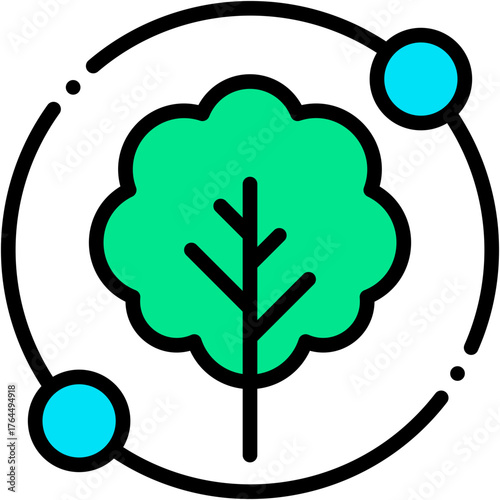 vector icon Eco, Sustainability, Green, Tree, Ecology, Environmental