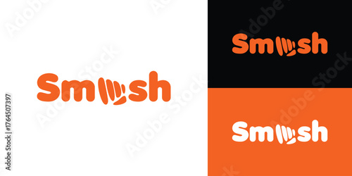 Fun and unique Smash logo design